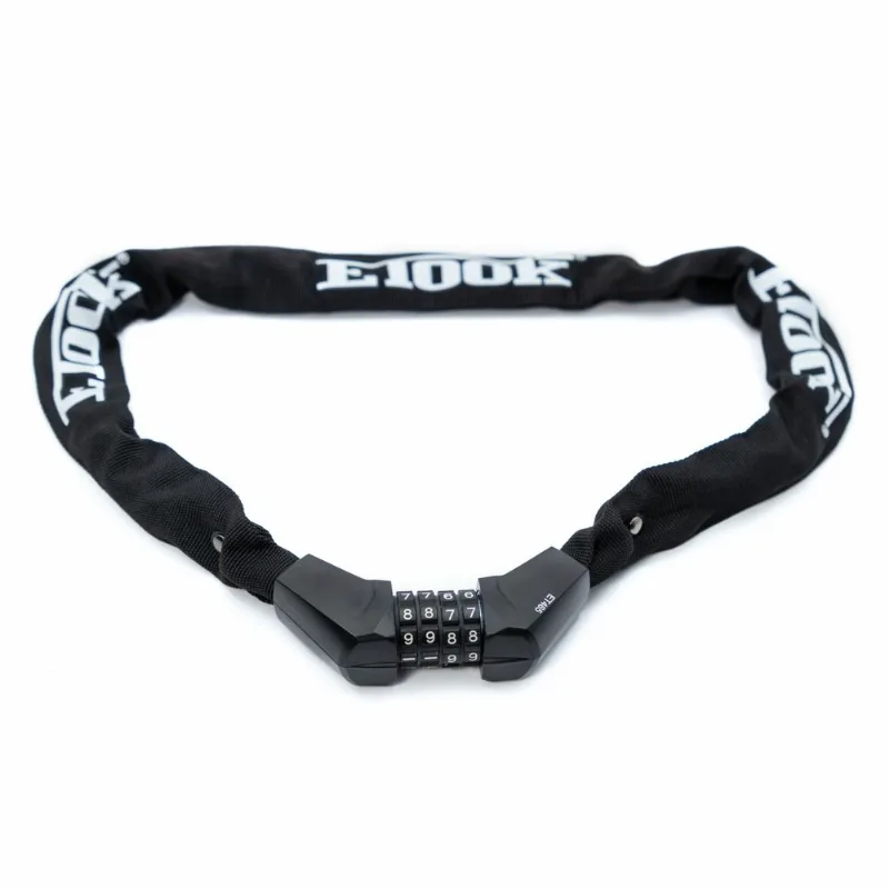 Cadeado Com Corrente Encapada JPP Etook 6x1000cm 4 Preto (MP)