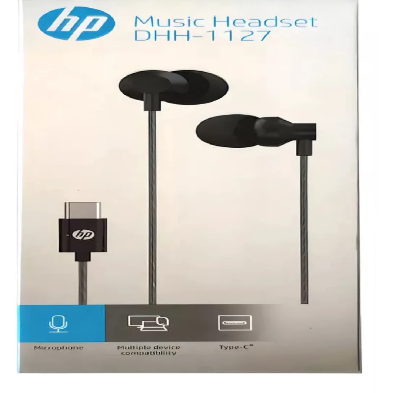 Fones de ouvido usb-c Hp Dhh 1127 hp DHH-1127 bk