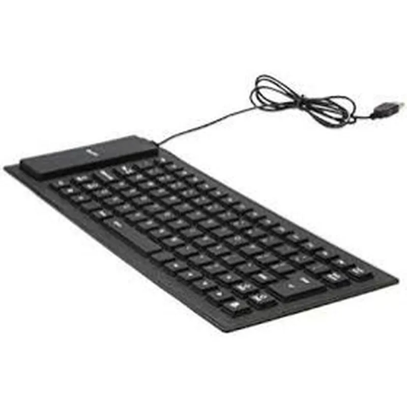 Teclado Flexivel Com Fio Para Pc - DURAWELL - Informática