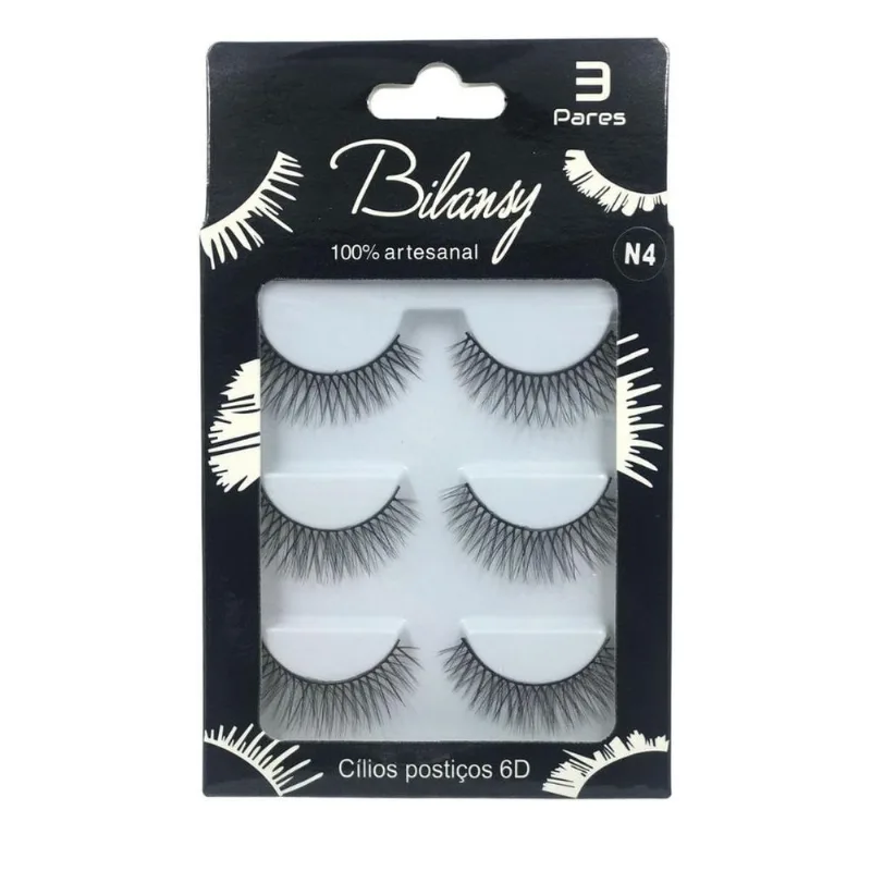 Cílios Real Love Post Bilansy 6D Com 03 Pares N4 (MP)