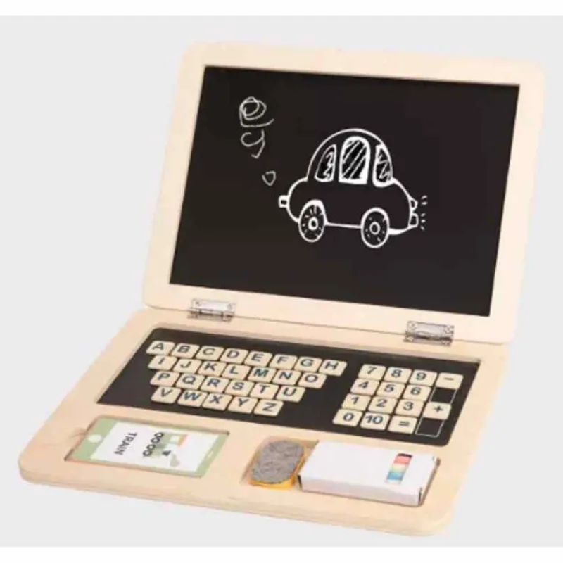 Brinquedo Notebook de Madeira - Tooky Toy
