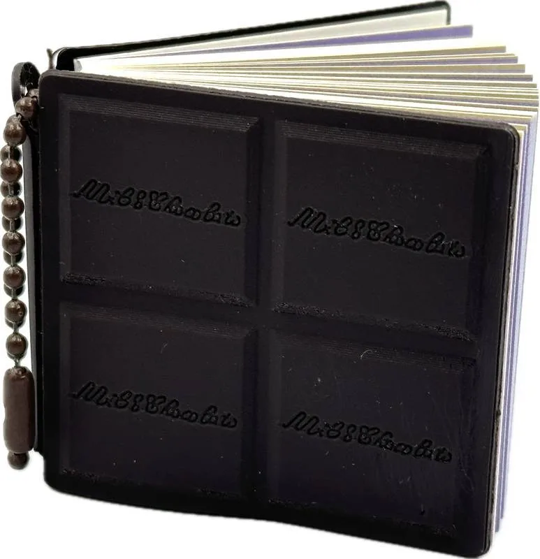 Caderno Mini Chaveiro Chocolate Com 2 Unidades - LC - Presentes
