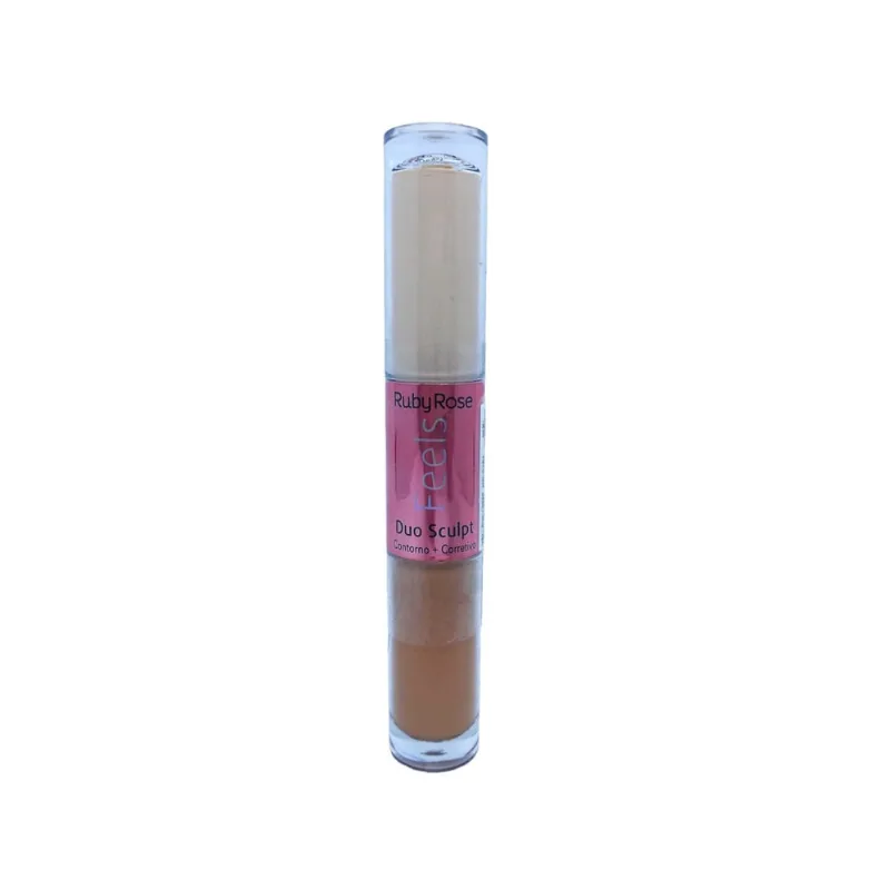 Contorno + Corretivo Duo Sculpt Mel/coco Queimado Ruby Rose