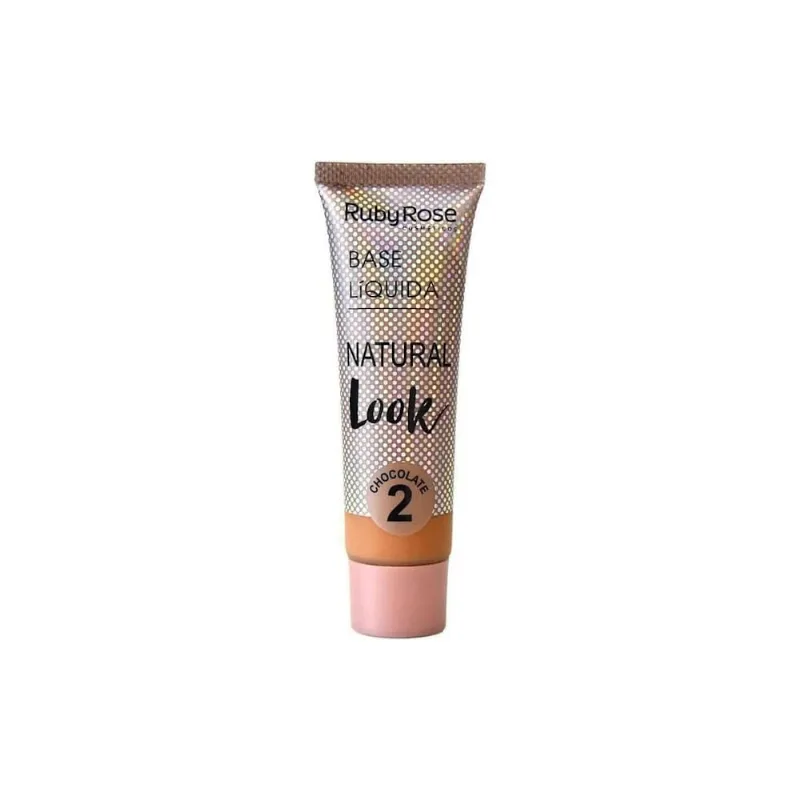 Base Liquida Ruby Rose Feels Natural Look Bege 2 25G BASE LIQUIDA RUBY ROSE FEELS NATURAL LOOK 25G R:HB-8051