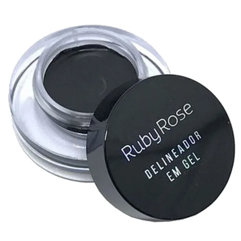 Delineador Em Gel Cor Preto Ruby Rose