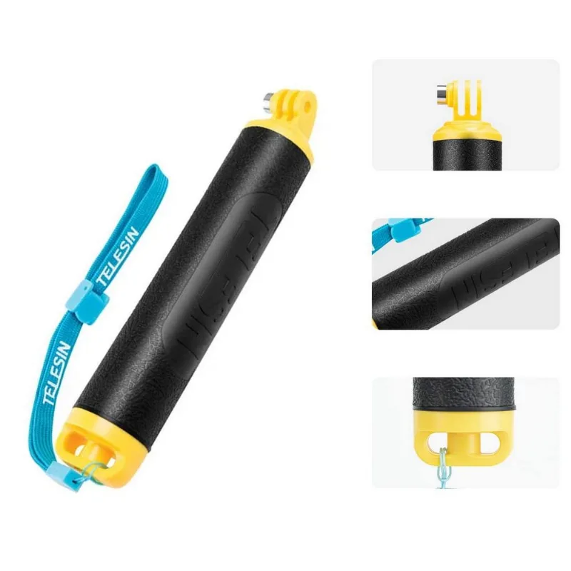Bastão Flutuante Bobber Para Gopro E Câmeras Similares - Telesin