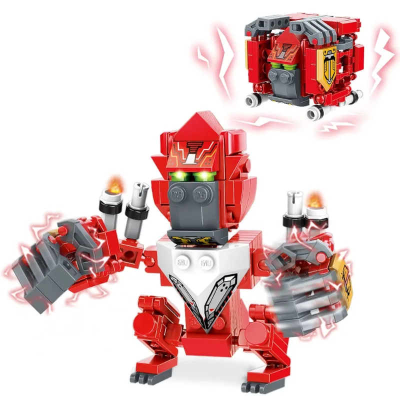 Brinquedo de blocos de construção qman Transform Beast com 121 peças