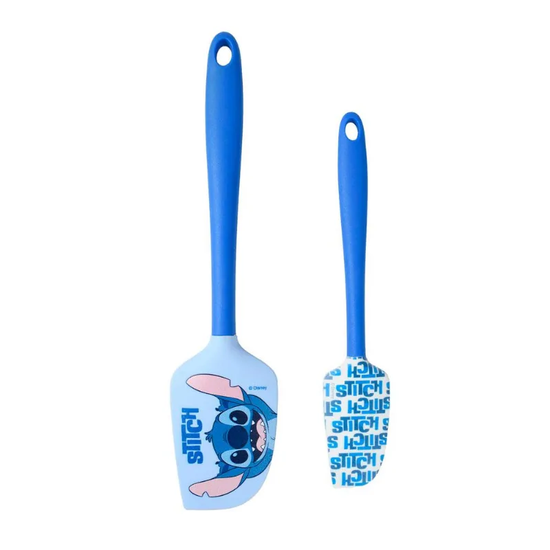 Conjunto 2 Espátulas Silicone Stitch Disney Conjunto com 2 Espátulas Silicone Stitch