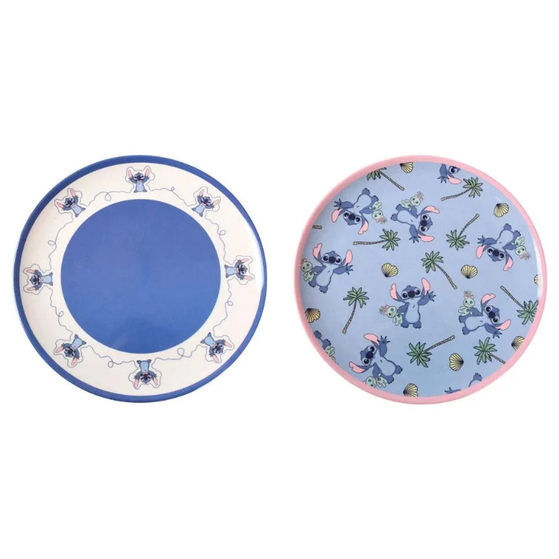 Prato Raso Fibra Bambu Stitch Disney Sortido