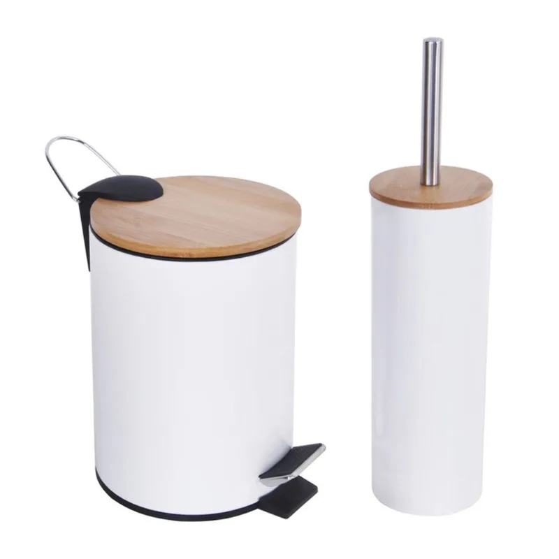 Conjunto de Lixeira 3l e Escova Sanitária Branco Member's Mark
