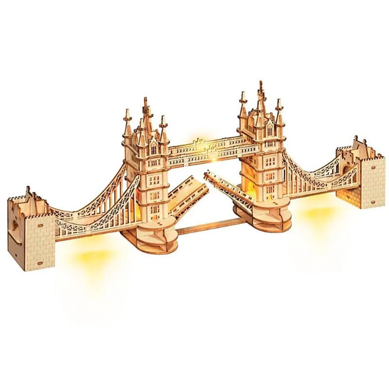 Tower Bridge (Ponte de Londres) Quebra Cabeça 3D - Madeira - TG412 - Robotime
