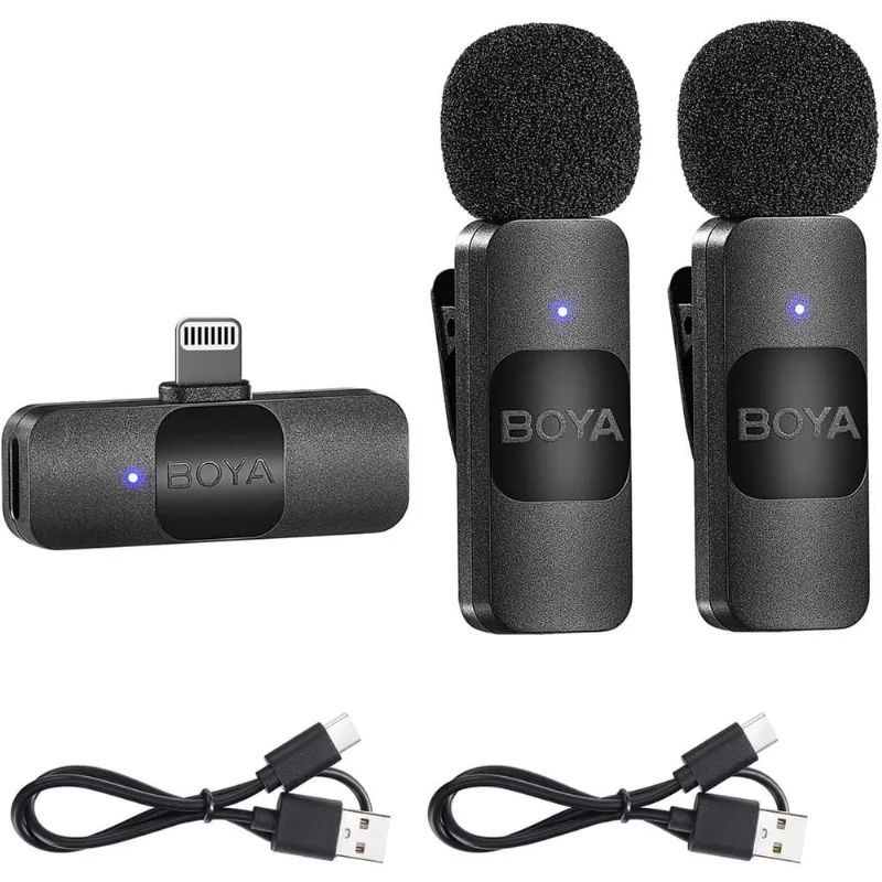 Microfone boya BY-V2 wireless ios