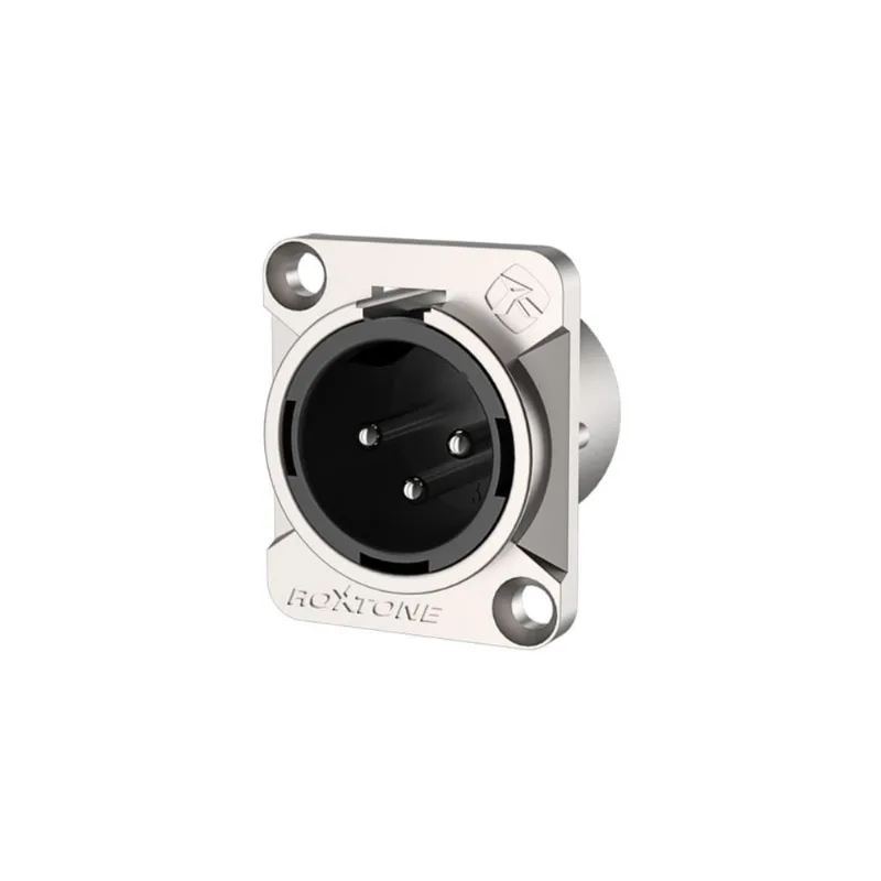 Conector de Painel xlr Macho 3 Polos RX3MD-NT Roxtone