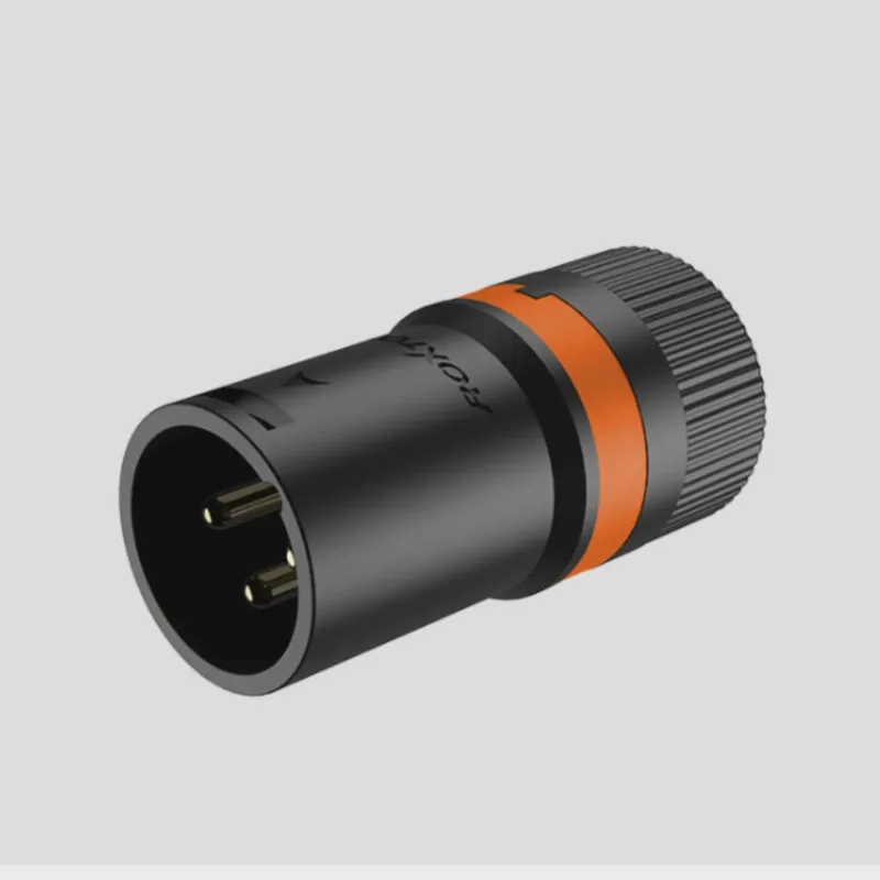 Conector xlr Macho Rotativo 3 Pinos LX3M Preto Roxtone