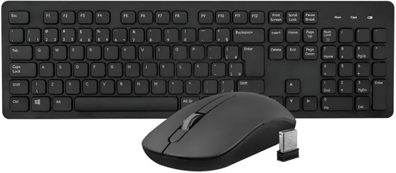 Kit Teclado E Mouse Wireless Preto (Akp104 Wl) - Akko - LC