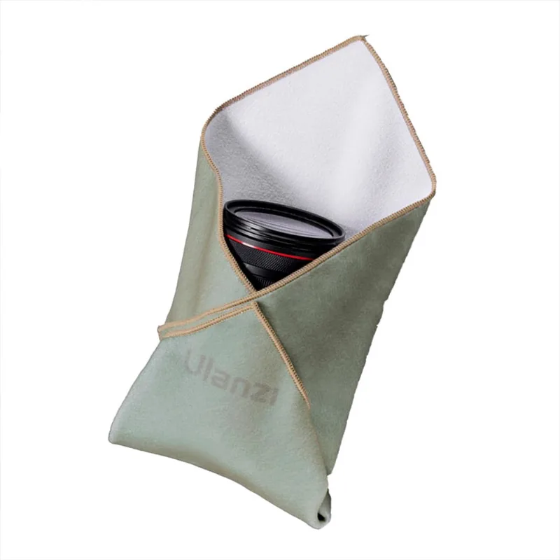 Pano Protetor Ulanzi CM009, 35x35 cm, para Lentes de Câmera e Equipamentos Eletrônicos, Verde