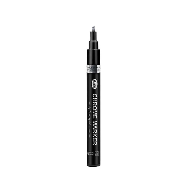 Caneta Artística Liquid Chrome 1mm Prata Espelho Art Walker