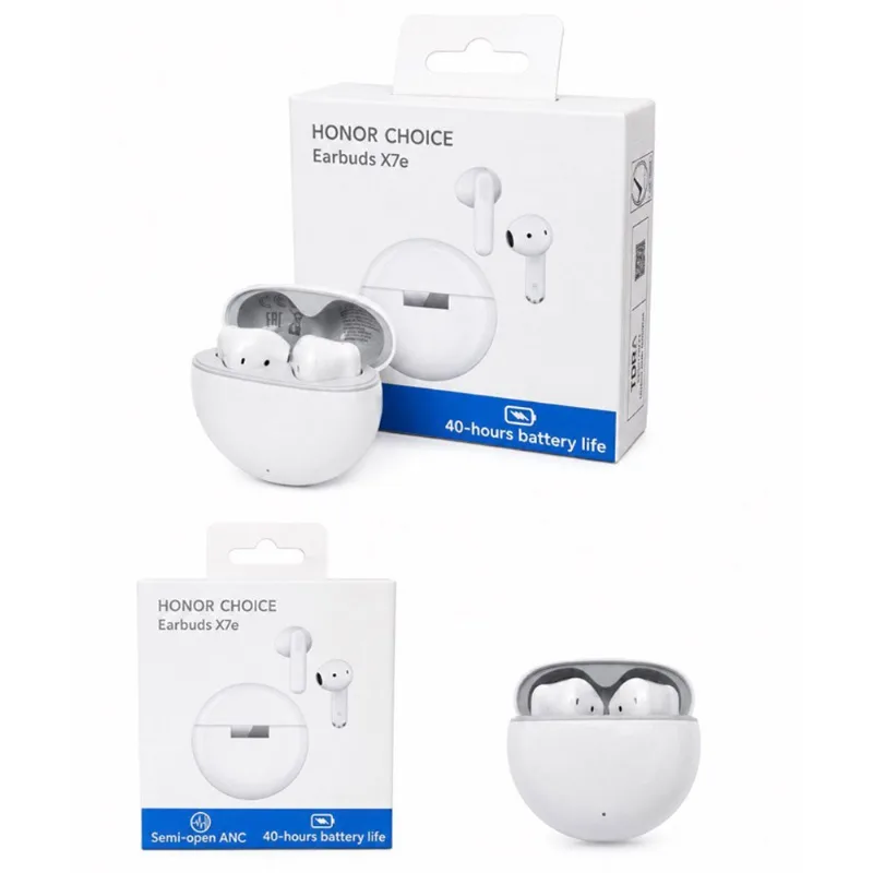 Fone de Ouvido Honor Choice Earbuds X7E Intra-Auricular Sem Fio Estojo de Carregamento Portátil