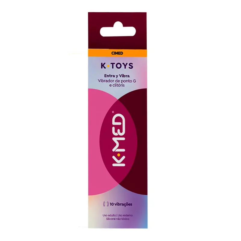 Vibrador De Ponto G e Clitóris Entra Y Vibra K-Med K-Toys 1 Unidade - K Med