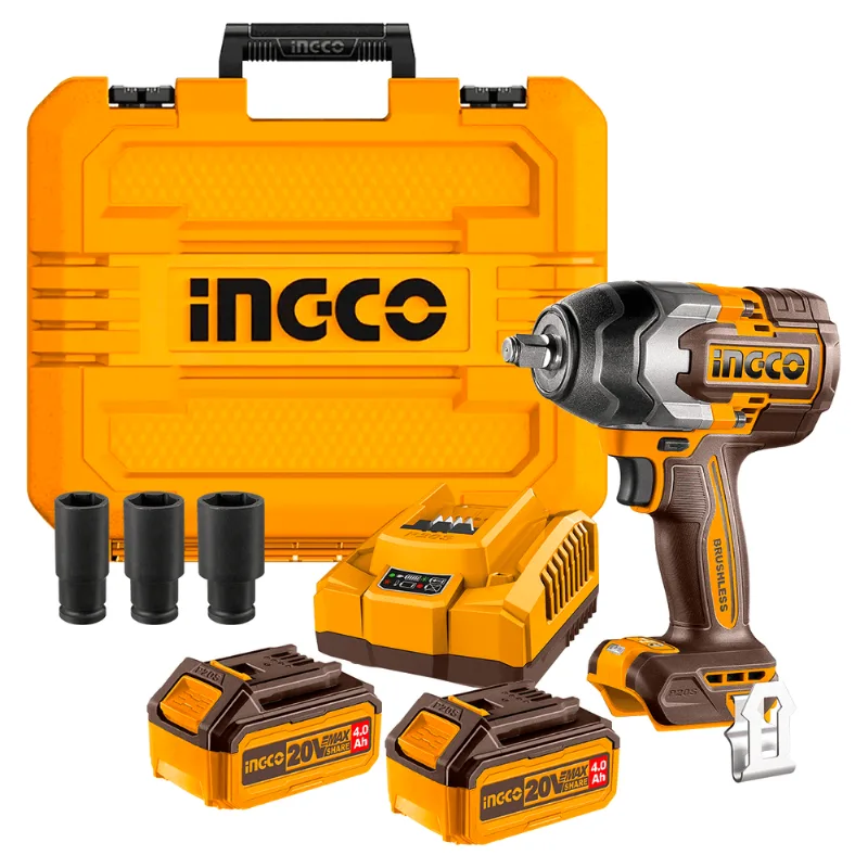 Chave de Impacto Encaixe 1/2" a Bateria 20V P20S Ingco CIWLI2085-9 CIWLI2085-9