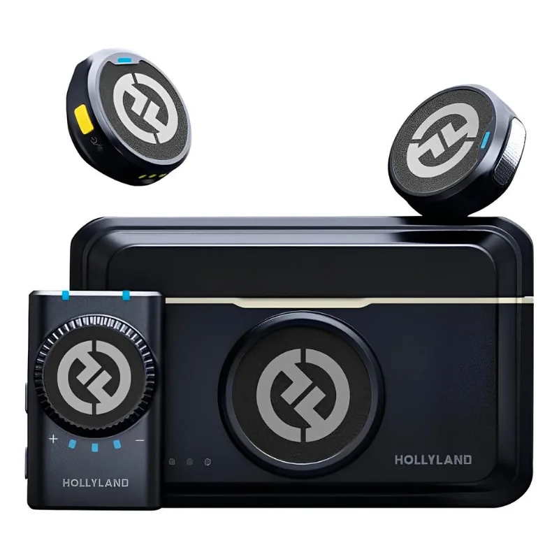 Sistema Microfone Lapela Hollyland Lark M2 Câmera Preto
