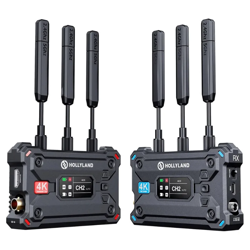 Sistema Transmissão Vídeo Hollyland Pyro S 4K hdmi/sdi Wireless