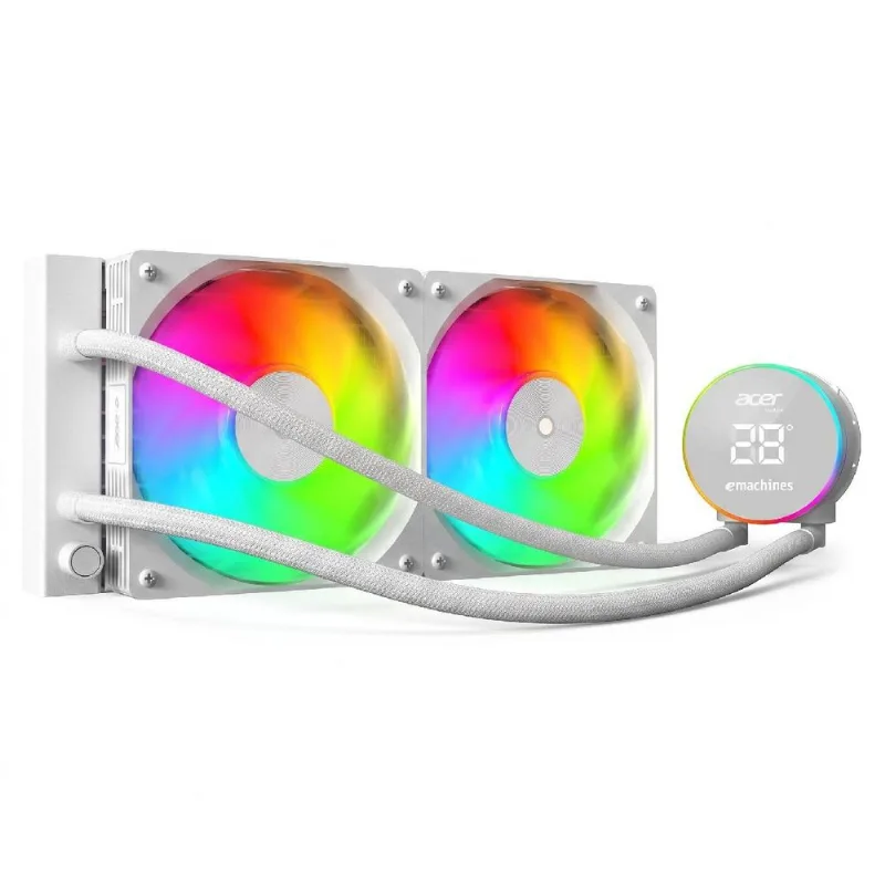Water Cooler Acer Ac240yn (AMD / Intel) - 240mm - TDP 280W - RGB - Branco - Ac240yn