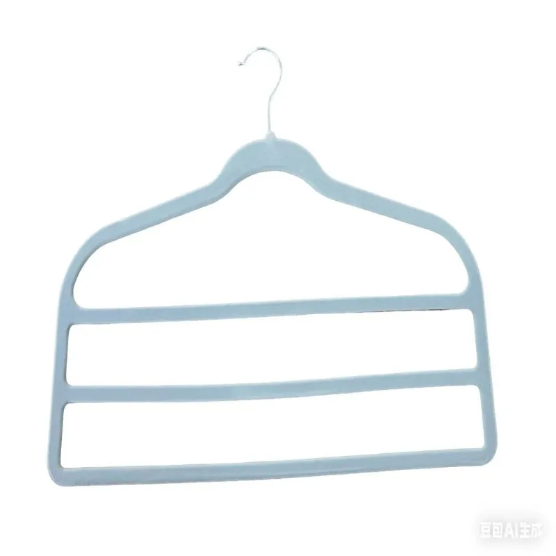 Kit Com 2 Cabides Triplos Branco Com Gancho Em Metal Coisas Coisinhas
