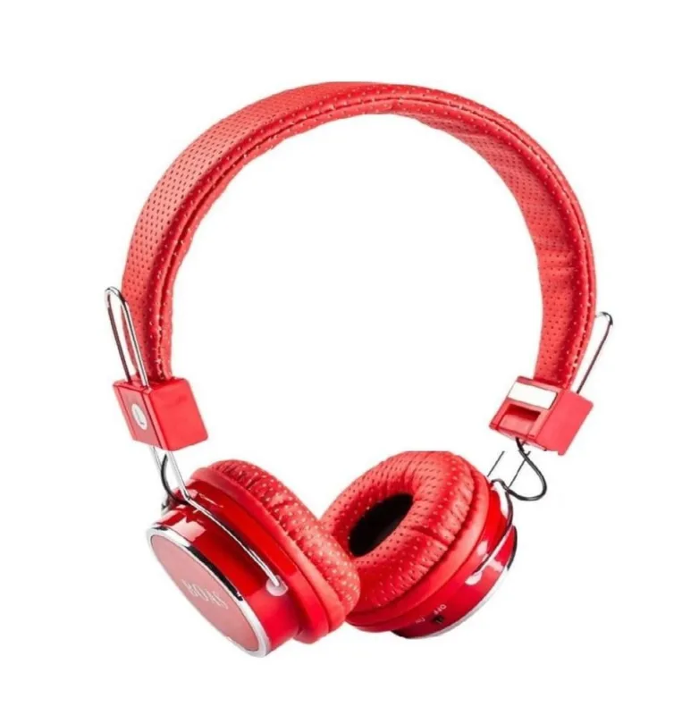 Fone De Ouvido Bluetooth Micro Sd Mp3 Rádio Fm Player B05 Vermelho - Knup - áudio