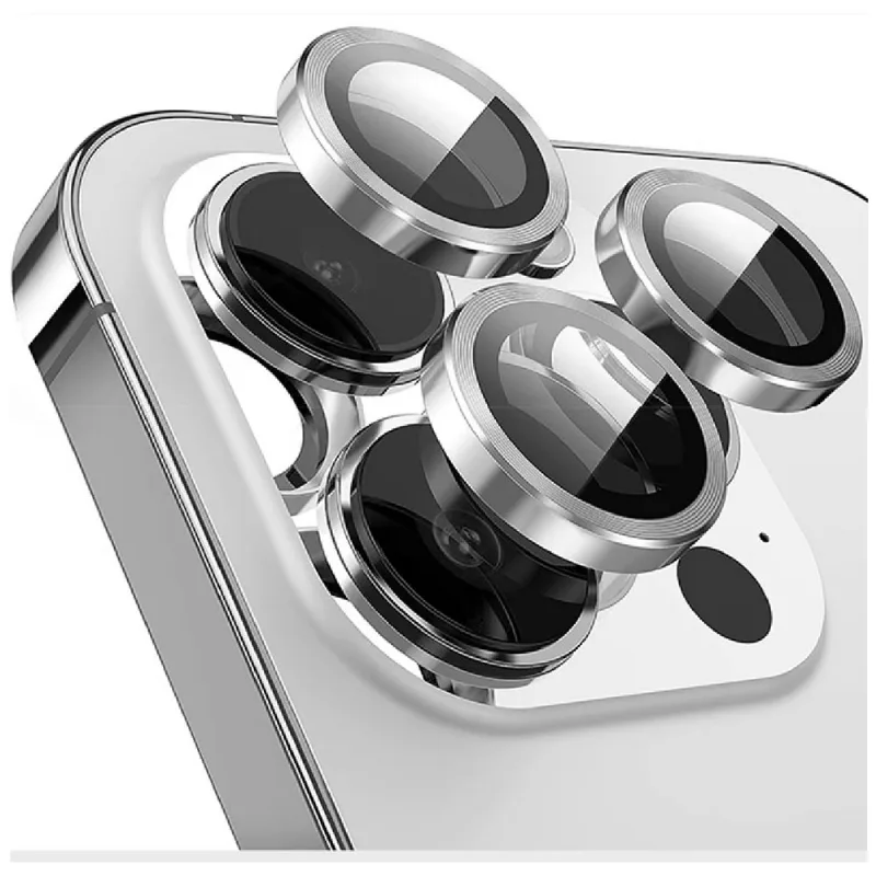 Kit Película Lente De Câmera Compatível Com Iphone 11 12 13 14 15 16 Pro Max Liso