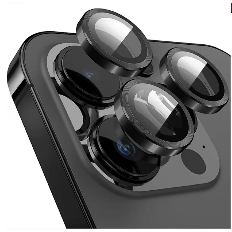 Kit Película Lente De Câmera Compatível Com Iphone 11 12 13 14 15 16 Pro Max Liso