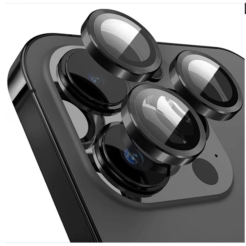 Kit Película Lente De Câmera Compatível Com Iphone 11 12 13 14 15 16 Pro Max Liso