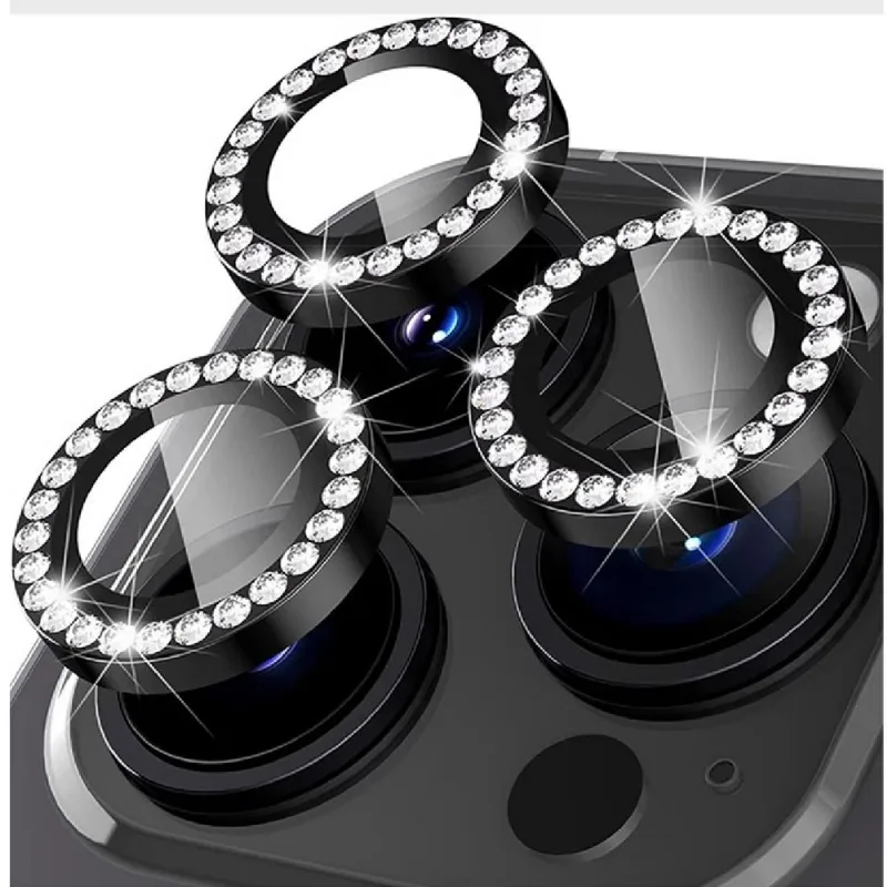 Kit Película Lente De Câmera Brilho Compatível Com Iphone 11 12 13 14 15 16 Pro Max