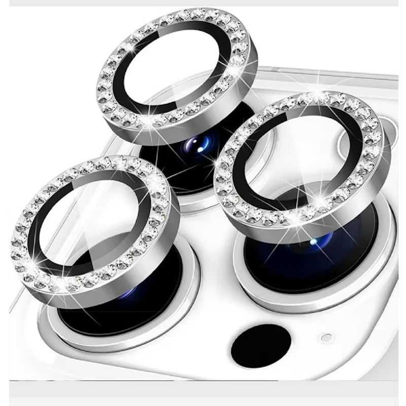 Kit Película Lente De Câmera Brilho Compatível Com Iphone 11 12 13 14 15 16 Pro Max