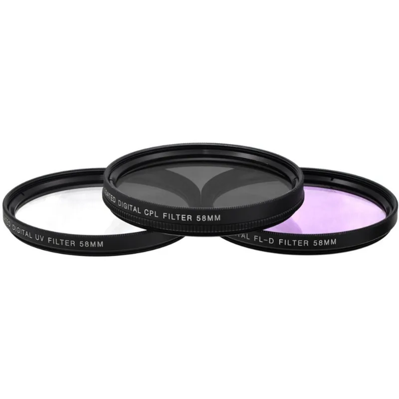 Conjunto De Filtros Izonix Iz58flk Pro Series Hd 58mm 3 Pc Digital