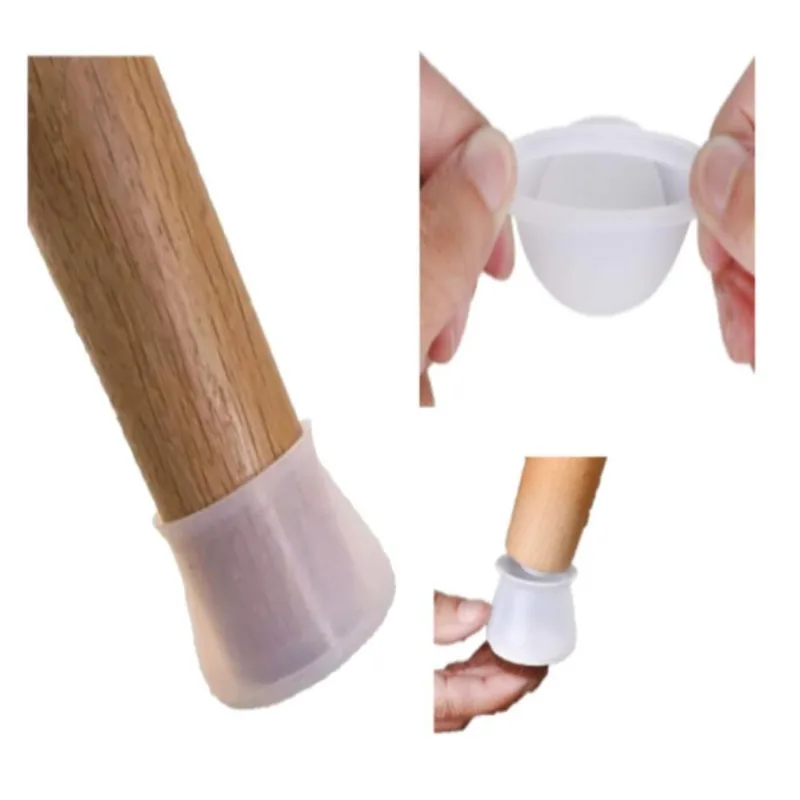 Kit 8 Peças Proteção Para Pé De Cadeira E Mesa