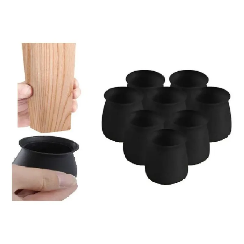 Kit 4 Pezinhos Protetor Silicone Para De Moveis