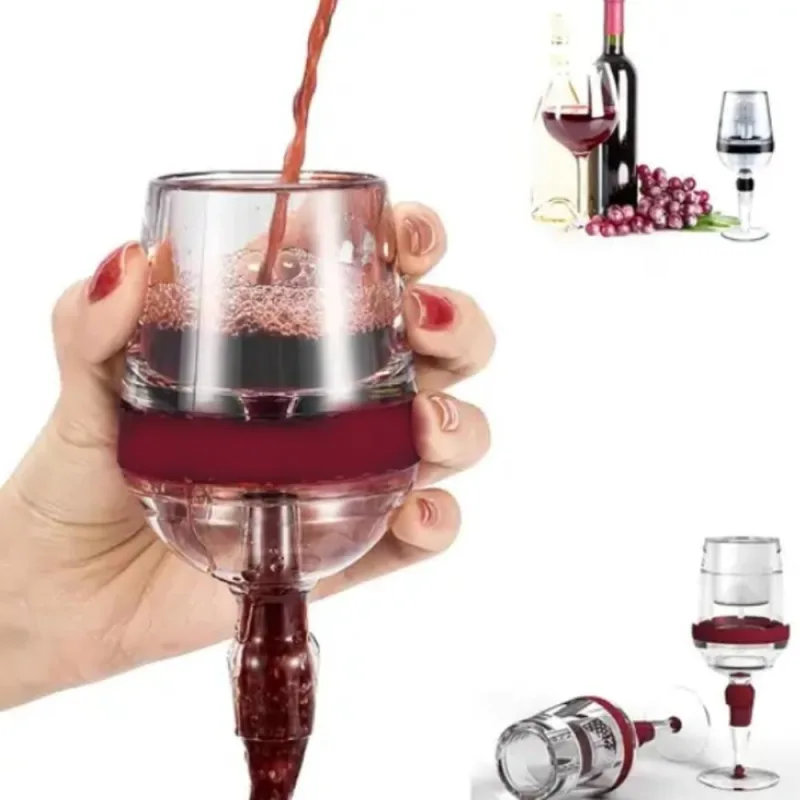 Aerador de Vinho em Formato de Taça Oxigenador em Polipropileno para Taças Transparente Yeet - OUTRAS - Utilidades Domesticas