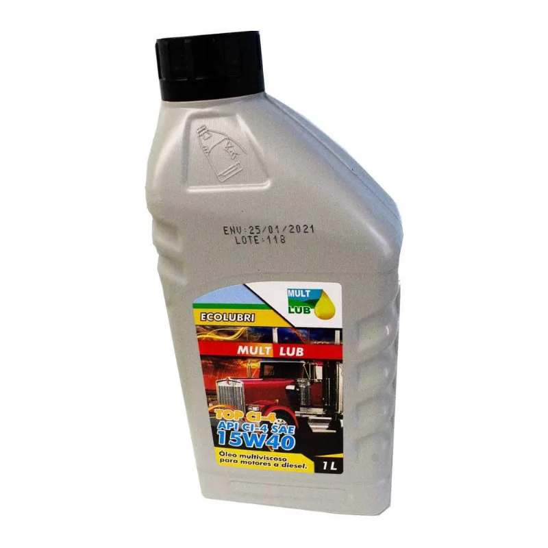 Óleo Lubrificante 15W40 Mult Lub Top Diesel 1 L Ecolubri