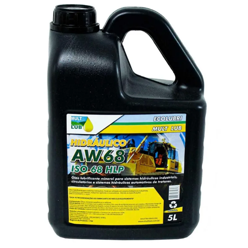 Óleo Lubrificante Hidráulico aw 68 5 Litros