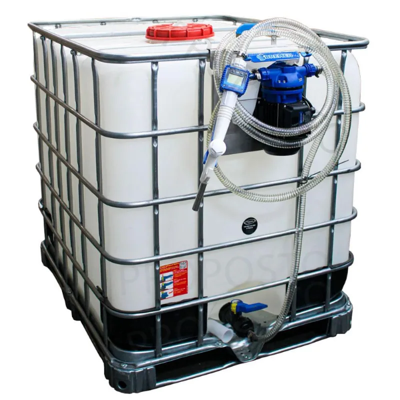 Bomba de Abastecimento Arla 32 220V 35 L/min com Medidor Digital e Reservatório 1000 Litros