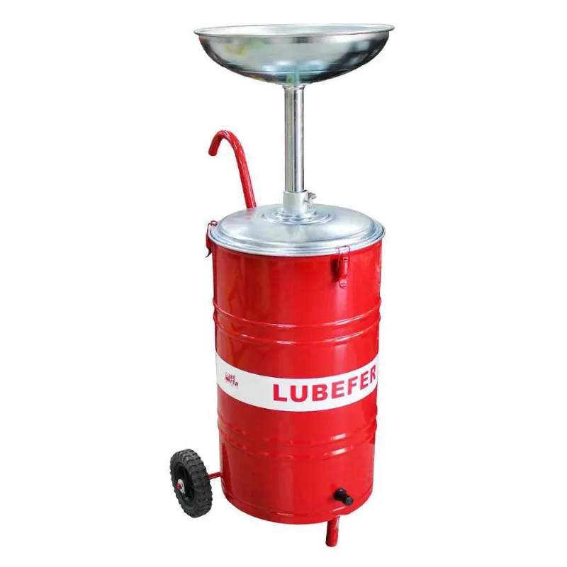 Coletor de Óleo 50 Litros com Carrinho e Torneira Lubefer