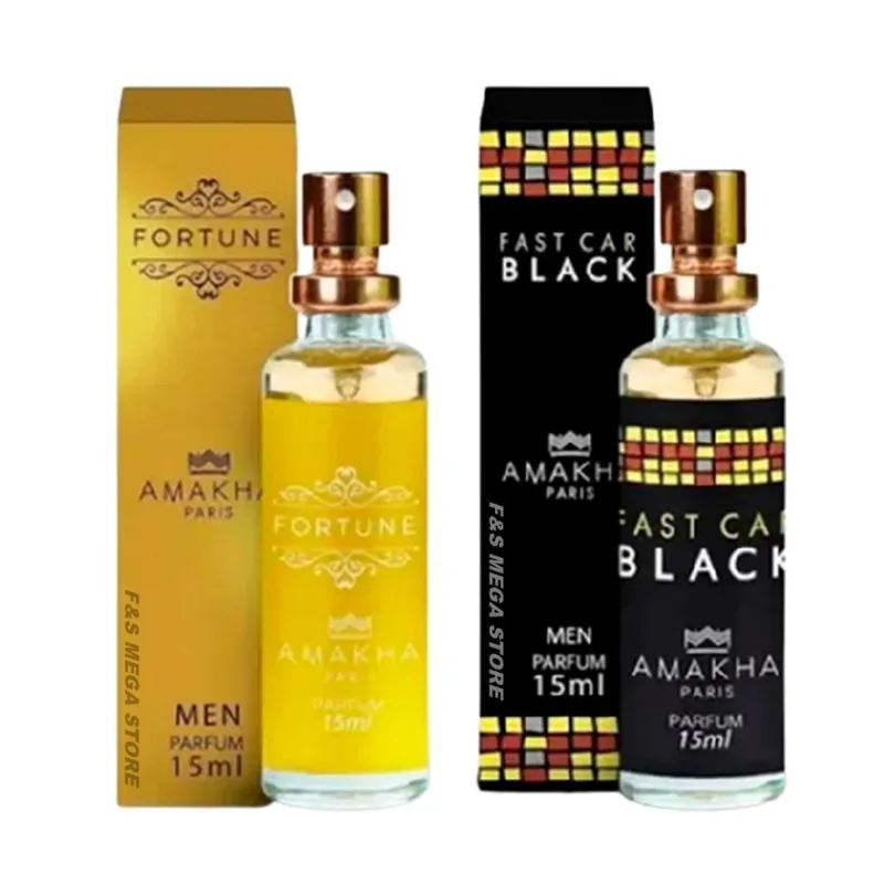 Kit 2 Perfume Masculino Fortune Fast Car Amakha Paris Bolso