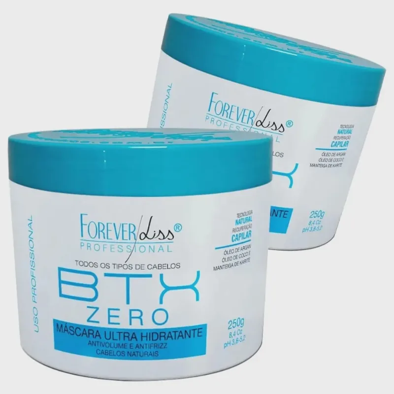 02 Botox Zero Forever Liss Sem Formol Ultra Hidratante 250g