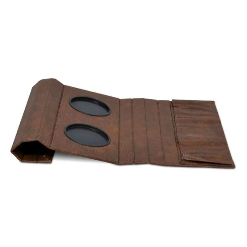 Kit 2 Bandejas Esteiras Corino Para Braço Sofá Marrom