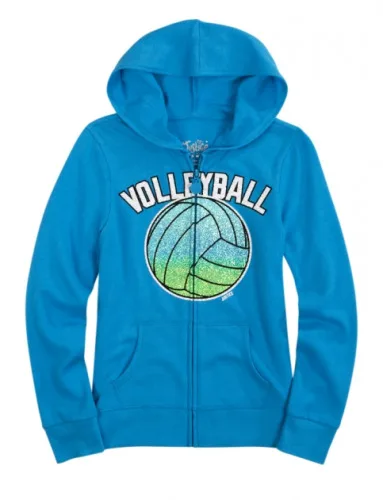 Justice Girls Neon Sports Jacket Tropical Teal Volleyball Size 14 - TROPICAL - Higiene E Beleza