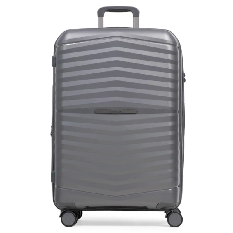 Mala de Viagem Grande 32 Kg Polipropileno 4 Rodas Hong Kong  Cinza - Bagaggio - Malas