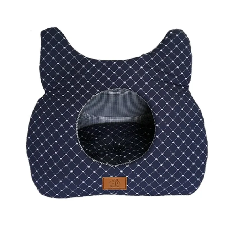 Toca Para Gato Azul Marinho Fábrica Pet