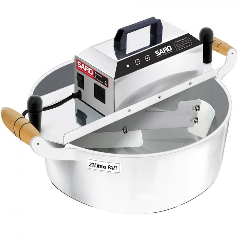 Panela Misturadeira Elétrica 21 Litros Digital Bivolt 127V ou 220V Panela Automática Doces e Salgados