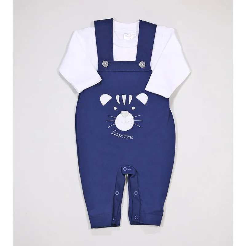 Jardineira/Body Gatinho - 5490 Marinho - G